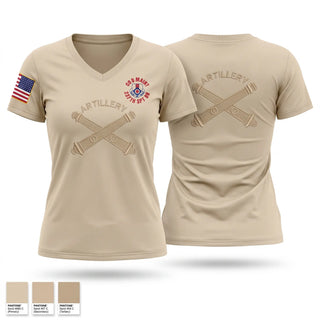Womens Short Sleeve Vneck Shirt, A Battery 1-134th Field Artillery, Army, Teamtime, Team time, sublimation, custom sports apparel, team uniforms, spirit wear, spiritwear, sports uniforms, custom shirts, team store, custom team store, fundraiser sports, apparel fundraiser