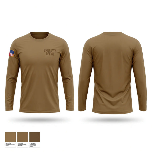 Long Sleeve Performance Shirt, Sheriff’s Office, Police, Teamtime, Team time, sublimation, custom sports apparel, team uniforms, spirit wear, spiritwear, sports uniforms, custom shirts, team store, custom team store, fundraiser sports, apparel fundraiser