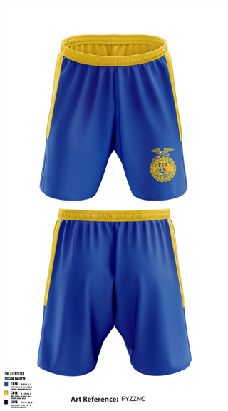 Athletic Shorts With Pockets, North Decatur FFA, Spirit Store, Teamtime, Team time, sublimation, custom sports apparel, team uniforms, spirit wear, spiritwear, sports uniforms, custom shirts, team store, custom team store, fundraiser sports, apparel fundraiser