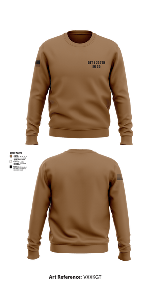 Crew Neck Sweatshirt, Det 1 230th En CO, National Guard, Teamtime, Team time, sublimation, custom sports apparel, team uniforms, spirit wear, spiritwear, sports uniforms, custom shirts, team store, custom team store, fundraiser sports, apparel fundraiser