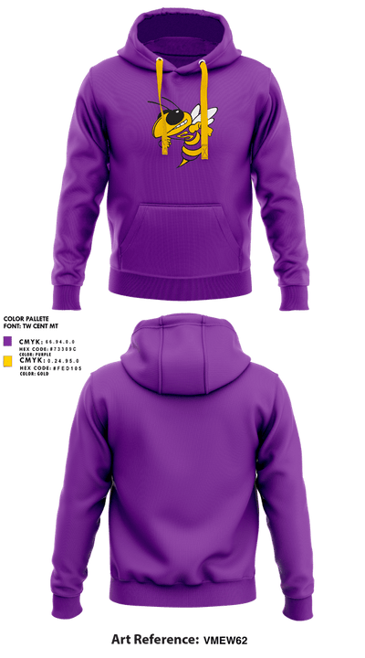 Sabinal High School Softball 75574473 Hoodie - 1