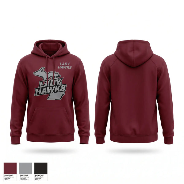 Hoodie, Lady Hawks, Softball, Teamtime, Team time, sublimation, custom sports apparel, team uniforms, spirit wear, spiritwear, sports uniforms, custom shirts, team store, custom team store, fundraiser sports, apparel fundraiser