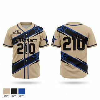 Full Button Baseball Jersey, 210 Bulldogs, Baseball, Teamtime, Team time, sublimation, custom sports apparel, team uniforms, spirit wear, spiritwear, sports uniforms, custom shirts, team store, custom team store, fundraiser sports, apparel fundraiser