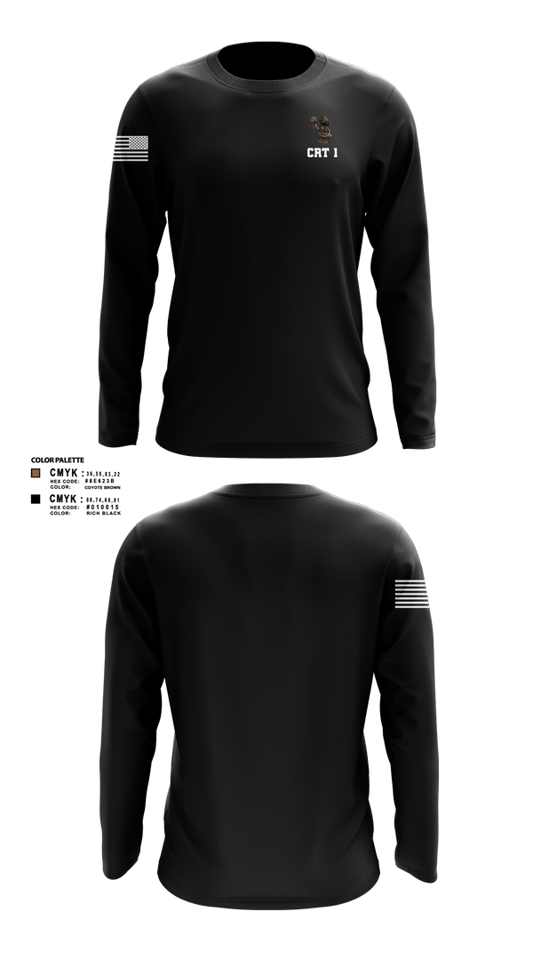 Long Sleeve Performance Shirt, CRT 1, Army, Teamtime, Team time, sublimation, custom sports apparel, team uniforms, spirit wear, spiritwear, sports uniforms, custom shirts, team store, custom team store, fundraiser sports, apparel fundraiser