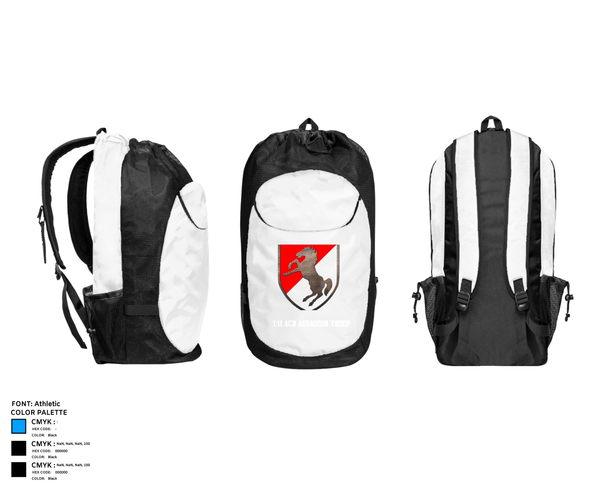 Gear Bag, 1/11 ACR Assassin Troop, Army, Teamtime, Team time, sublimation, custom sports apparel, team uniforms, spirit wear, spiritwear, sports uniforms, custom shirts, team store, custom team store, fundraiser sports, apparel fundraiser