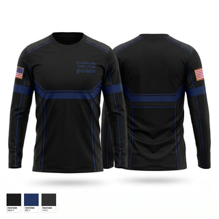 Long Sleeve Performance Shirt, Prairieville Township police, Police, Teamtime, Team time, sublimation, custom sports apparel, team uniforms, spirit wear, spiritwear, sports uniforms, custom shirts, team store, custom team store, fundraiser sports, apparel fundraiser
