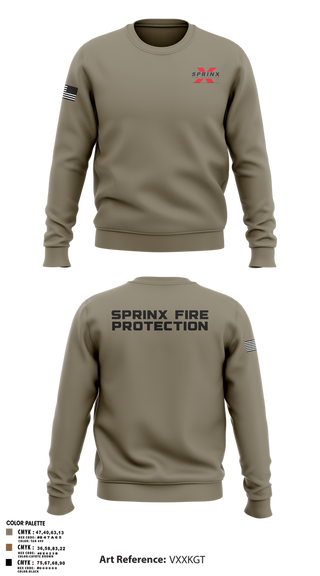 Crew Neck Sweatshirt, SPRINX FIRE PROTECTION, , Teamtime, Team time, sublimation, custom sports apparel, team uniforms, spirit wear, spiritwear, sports uniforms, custom shirts, team store, custom team store, fundraiser sports, apparel fundraiser