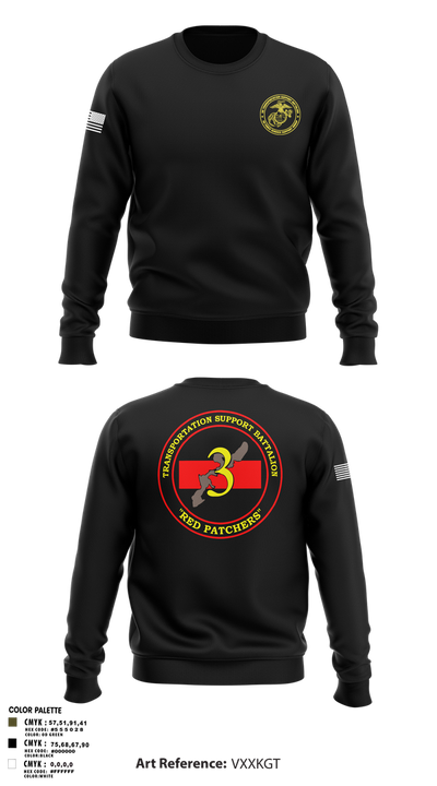 3rd TSB 79006876 Crew Neck Sweatshirt - 3