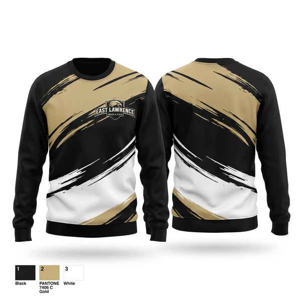 Crew Neck Sweatshirt, East Lawrence, Track & Field, Teamtime, Team time, sublimation, custom sports apparel, team uniforms, spirit wear, spiritwear, sports uniforms, custom shirts, team store, custom team store, fundraiser sports, apparel fundraiser