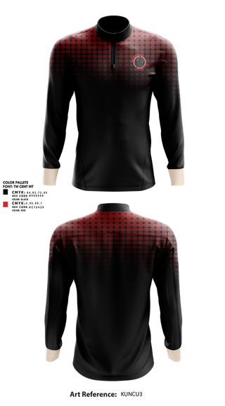 Quarter Zip Jacket, Banfield Performance, Track & Field, Teamtime, Team time, sublimation, custom sports apparel, team uniforms, spirit wear, spiritwear, sports uniforms, custom shirts, team store, custom team store, fundraiser sports, apparel fundraiser