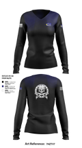 TH Construction 63451792 Women's Long Sleeve V-neck Shirt - 100