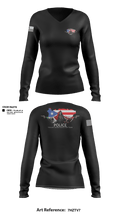 D3 Violent Crimes Reduction Team 16983979 Women's Long Sleeve V-neck Shirt - 5