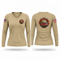 Holstein fire and ems Women's Long Sleeve V-neck Shirt - 1