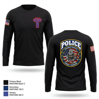Long Sleeve Performance Shirt, NYPD THREAT, Police, Teamtime, Team time, sublimation, custom sports apparel, team uniforms, spirit wear, spiritwear, sports uniforms, custom shirts, team store, custom team store, fundraiser sports, apparel fundraiser