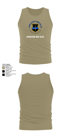 Tank Top, Operation Deep Blue, , Teamtime, Team time, sublimation, custom sports apparel, team uniforms, spirit wear, spiritwear, sports uniforms, custom shirts, team store, custom team store, fundraiser sports, apparel fundraiser