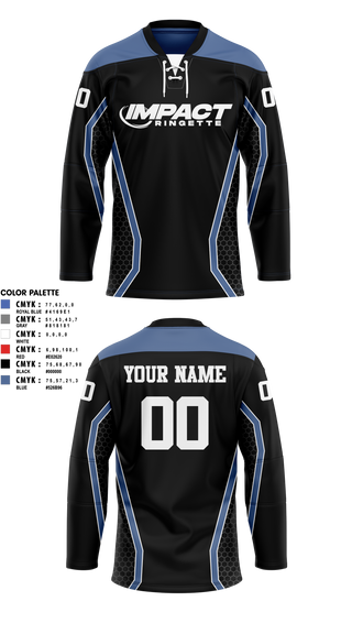 Hockey Jersey, Impact Ringette 2026, Ice Hockey, Teamtime, Team time, sublimation, custom sports apparel, team uniforms, spirit wear, spiritwear, sports uniforms, custom shirts, team store, custom team store, fundraiser sports, apparel fundraiser