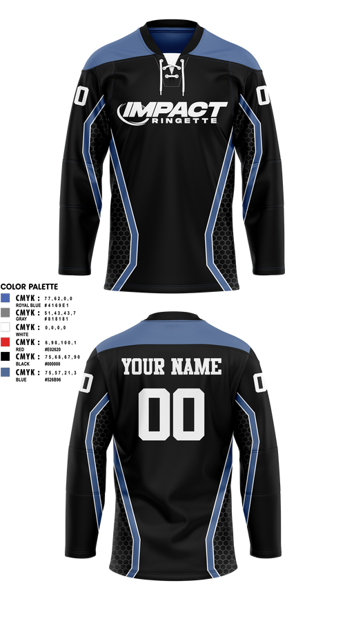 Hockey Jersey, Impact Ringette 2026, Ice Hockey, Teamtime, Team time, sublimation, custom sports apparel, team uniforms, spirit wear, spiritwear, sports uniforms, custom shirts, team store, custom team store, fundraiser sports, apparel fundraiser