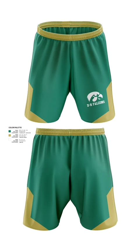 Athletic Shorts With Pockets, D-R Falcons, , Teamtime, Team time, sublimation, custom sports apparel, team uniforms, spirit wear, spiritwear, sports uniforms, custom shirts, team store, custom team store, fundraiser sports, apparel fundraiser