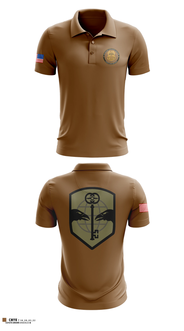 Short Sleeve Performance Polo, 752d Military Intelligence, Army, Teamtime, Team time, sublimation, custom sports apparel, team uniforms, spirit wear, spiritwear, sports uniforms, custom shirts, team store, custom team store, fundraiser sports, apparel fundraiser