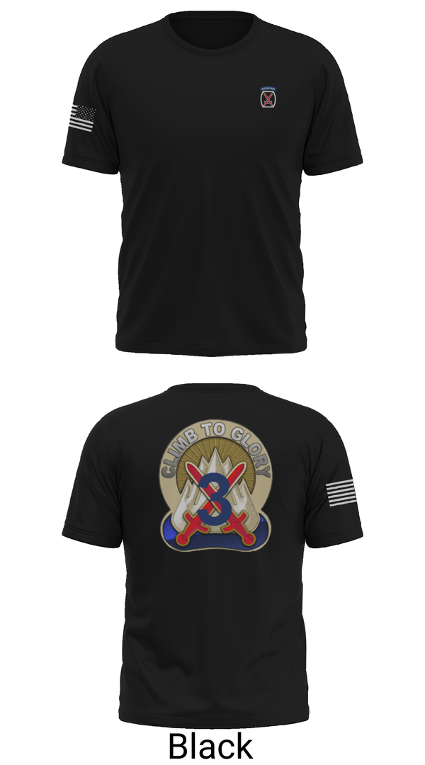 Short Sleeve Performance Shirt, 3rd Brigade, 10th Mountain Division, Army, Teamtime, Team time, sublimation, custom sports apparel, team uniforms, spirit wear, spiritwear, sports uniforms, custom shirts, team store, custom team store, fundraiser sports, apparel fundraiser