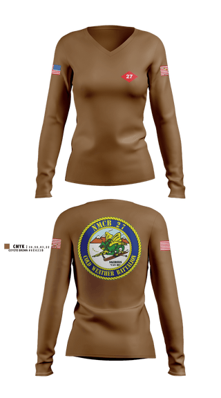 Womens Long Sleeve Vneck Shirt, NMCB  27, Navy, Teamtime, Team time, sublimation, custom sports apparel, team uniforms, spirit wear, spiritwear, sports uniforms, custom shirts, team store, custom team store, fundraiser sports, apparel fundraiser