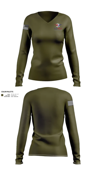 Womens Long Sleeve Vneck Shirt, EAGLEMED, , Teamtime, Team time, sublimation, custom sports apparel, team uniforms, spirit wear, spiritwear, sports uniforms, custom shirts, team store, custom team store, fundraiser sports, apparel fundraiser