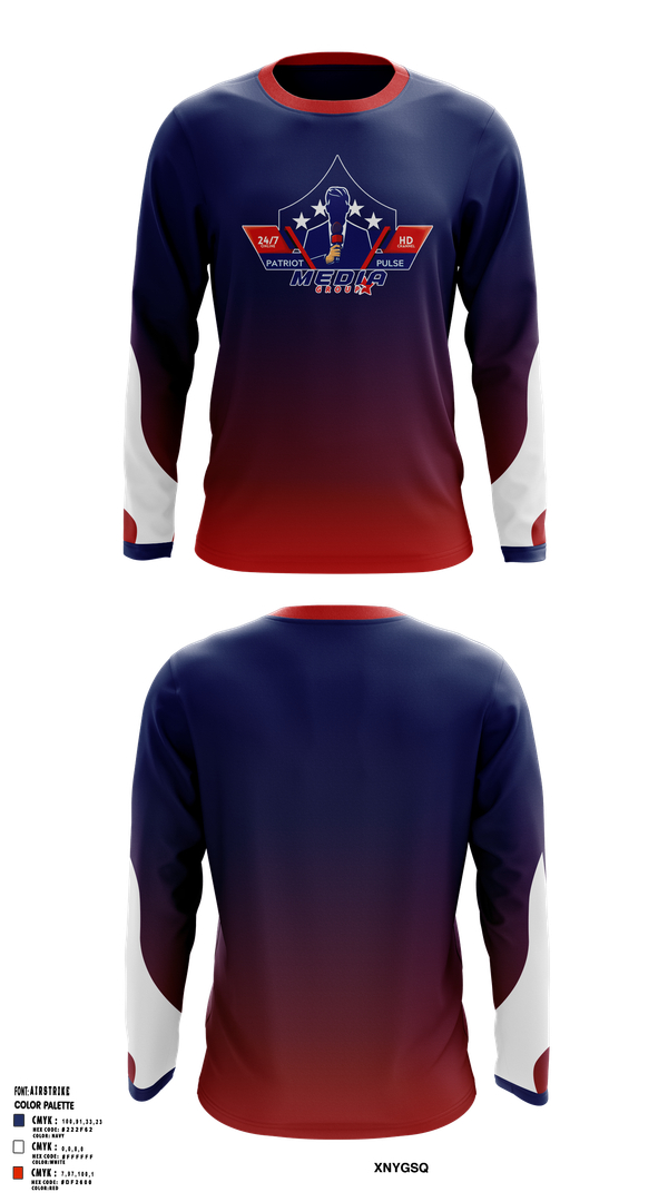 Long Sleeve Performance Shirt, Patriot Pulse Media Group, , Teamtime, Team time, sublimation, custom sports apparel, team uniforms, spirit wear, spiritwear, sports uniforms, custom shirts, team store, custom team store, fundraiser sports, apparel fundraiser