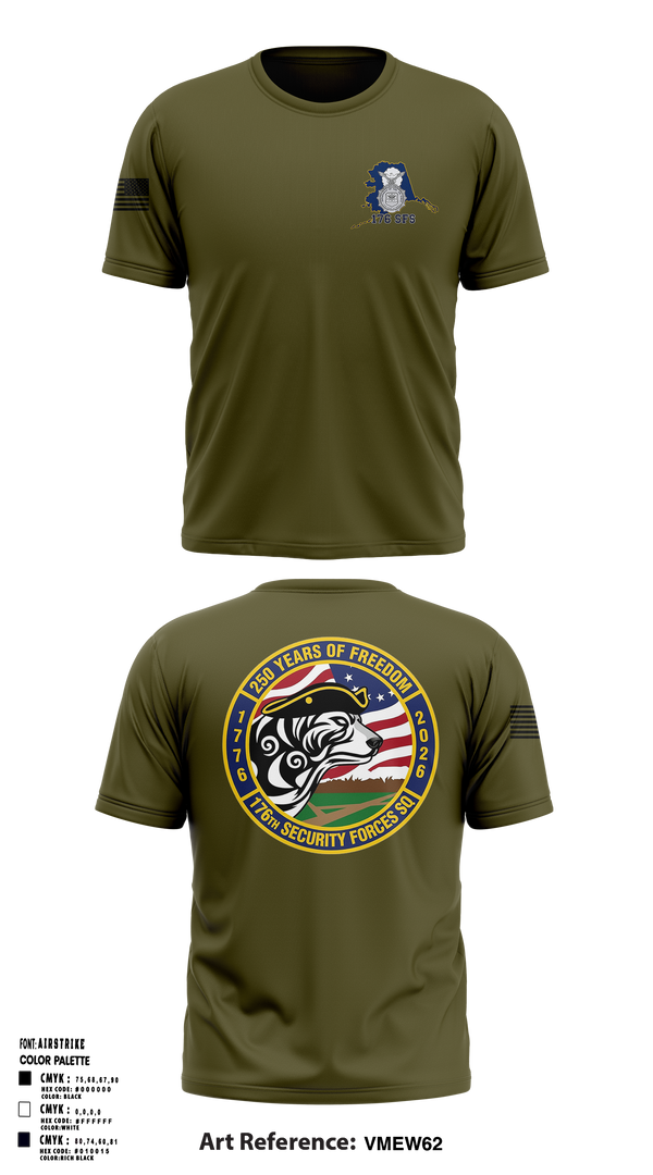 Soft Poly Tee Cotton Like Feel, 176 SFS, National Guard, Teamtime, Team time, sublimation, custom sports apparel, team uniforms, spirit wear, spiritwear, sports uniforms, custom shirts, team store, custom team store, fundraiser sports, apparel fundraiser
