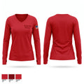 Nine Mile Ridge Volunteer Fire Department Women's Long Sleeve V-neck Shirt - 1
