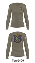CAPAC POLICE DEPARTMENT  Women's Long Sleeve V-neck Shirt - 11