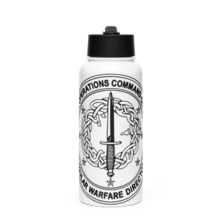 SOCCENT IWD Stainless Steel Water Bottle with a Straw Lid