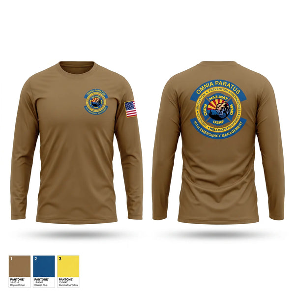 Long Sleeve Performance Shirt, 161st CBRN-HazMat-WMD, Air Force, Teamtime, Team time, sublimation, custom sports apparel, team uniforms, spirit wear, spiritwear, sports uniforms, custom shirts, team store, custom team store, fundraiser sports, apparel fundraiser