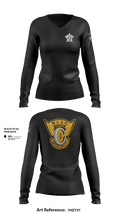 MCSO Motors 53550258 Women's Long Sleeve V-neck Shirt - 17
