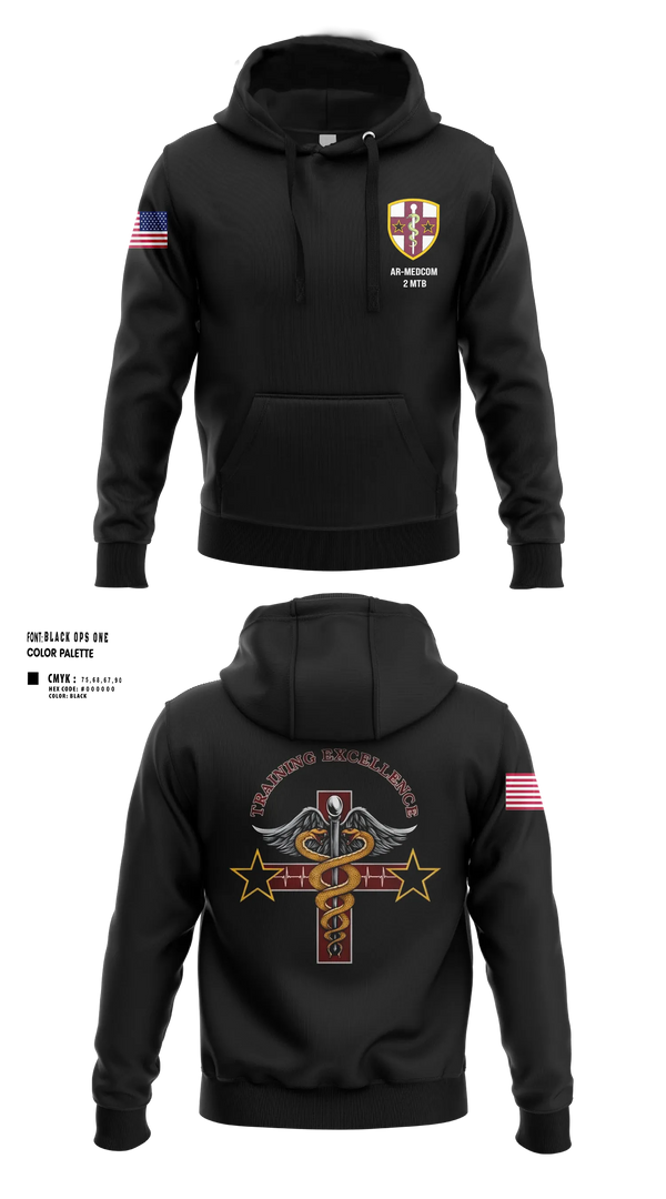 Hoodie, 2nd Medical Training Brigade, Army, Teamtime, Team time, sublimation, custom sports apparel, team uniforms, spirit wear, spiritwear, sports uniforms, custom shirts, team store, custom team store, fundraiser sports, apparel fundraiser