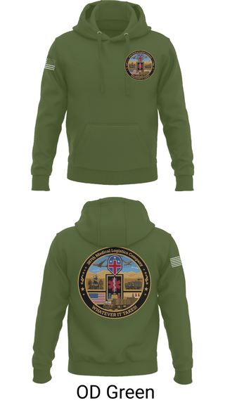 Hoodie, 387th Medical Logistics Company, Army, Teamtime, Team time, sublimation, custom sports apparel, team uniforms, spirit wear, spiritwear, sports uniforms, custom shirts, team store, custom team store, fundraiser sports, apparel fundraiser