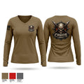 Chaos Company Women's Long Sleeve V-neck Shirt - 1