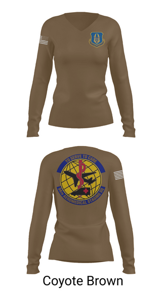 Womens Long Sleeve Vneck Shirt, 94th ASTS, , Teamtime, Team time, sublimation, custom sports apparel, team uniforms, spirit wear, spiritwear, sports uniforms, custom shirts, team store, custom team store, fundraiser sports, apparel fundraiser