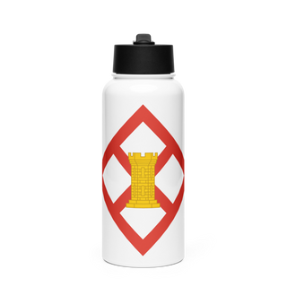 683rd ENG DET 75915618 Stainless Steel Water Bottle with a Straw Lid