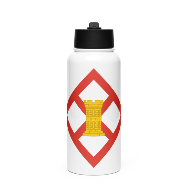 683rd ENG DET 75915618 Stainless Steel Water Bottle with a Straw Lid