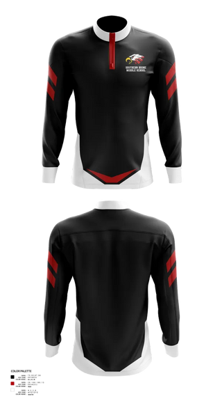 Quarter Zip Jacket, Southern Boone Middle School Volleyball, Women's Volleyball, Teamtime, Team time, sublimation, custom sports apparel, team uniforms, spirit wear, spiritwear, sports uniforms, custom shirts, team store, custom team store, fundraiser sports, apparel fundraiser