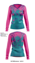 Madison Middle Lady Patriots Soccer Women's Long Sleeve V-neck Shirt - 11