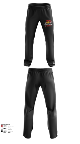 Sweatpants, Bluegrass Lightning Belles, Softball, Teamtime, Team time, sublimation, custom sports apparel, team uniforms, spirit wear, spiritwear, sports uniforms, custom shirts, team store, custom team store, fundraiser sports, apparel fundraiser
