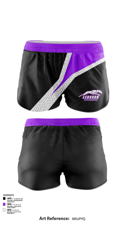 Lebanon Greyhounds 19757435 Women's Shorts - 51