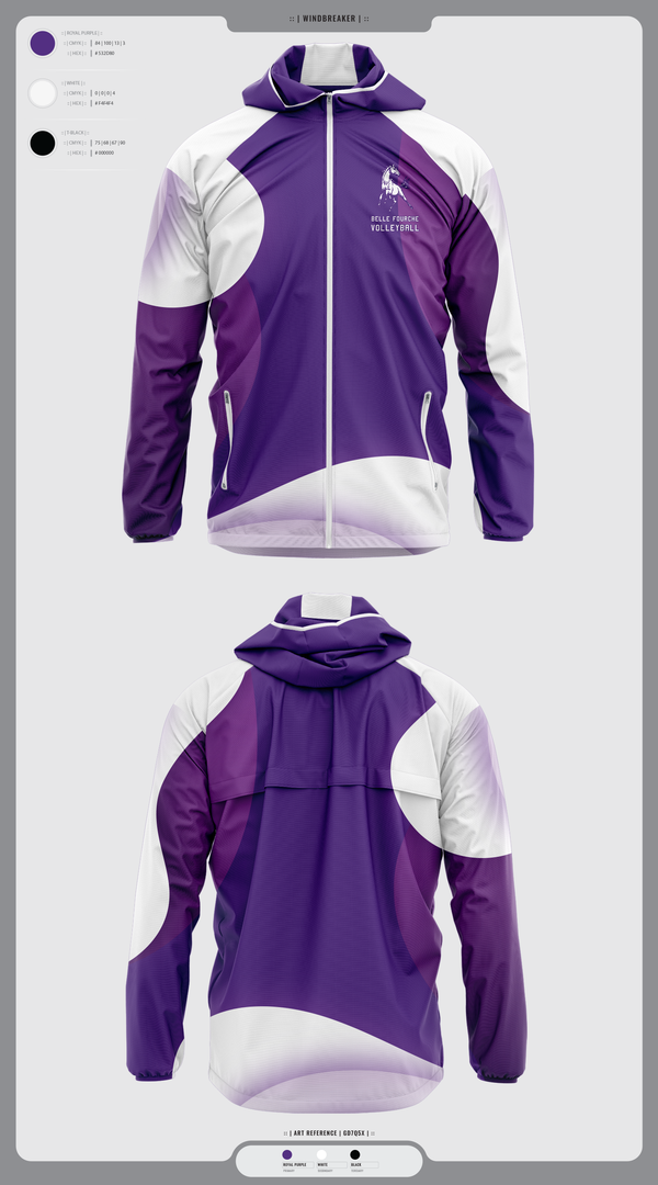 Windbreaker, Belle Fourche Volleyball, Women's Volleyball, Teamtime, Team time, sublimation, custom sports apparel, team uniforms, spirit wear, spiritwear, sports uniforms, custom shirts, team store, custom team store, fundraiser sports, apparel fundraiser