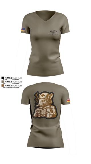 Womens Short Sleeve Vneck Shirt, 10 EAEF Bronze Crew, , Teamtime, Team time, sublimation, custom sports apparel, team uniforms, spirit wear, spiritwear, sports uniforms, custom shirts, team store, custom team store, fundraiser sports, apparel fundraiser