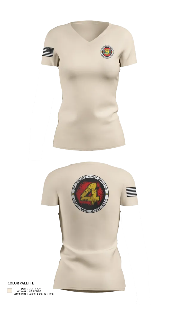 Womens Short Sleeve Vneck Shirt, 9th Engineer Support Battalion, Marines, Teamtime, Team time, sublimation, custom sports apparel, team uniforms, spirit wear, spiritwear, sports uniforms, custom shirts, team store, custom team store, fundraiser sports, apparel fundraiser