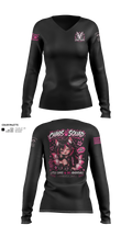 Chaos squad 02 Women's Long Sleeve V-neck Shirt - 21