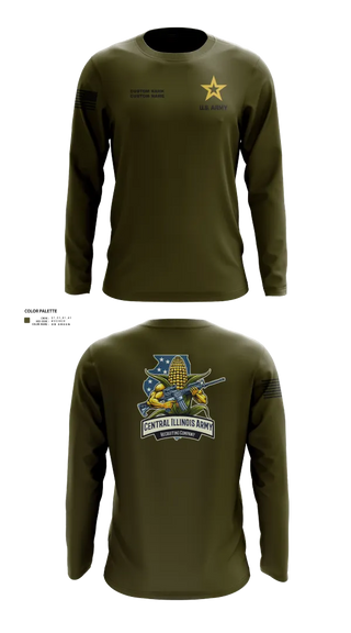 Long Sleeve Performance Shirt, Central Illinois Company, Army, Teamtime, Team time, sublimation, custom sports apparel, team uniforms, spirit wear, spiritwear, sports uniforms, custom shirts, team store, custom team store, fundraiser sports, apparel fundraiser