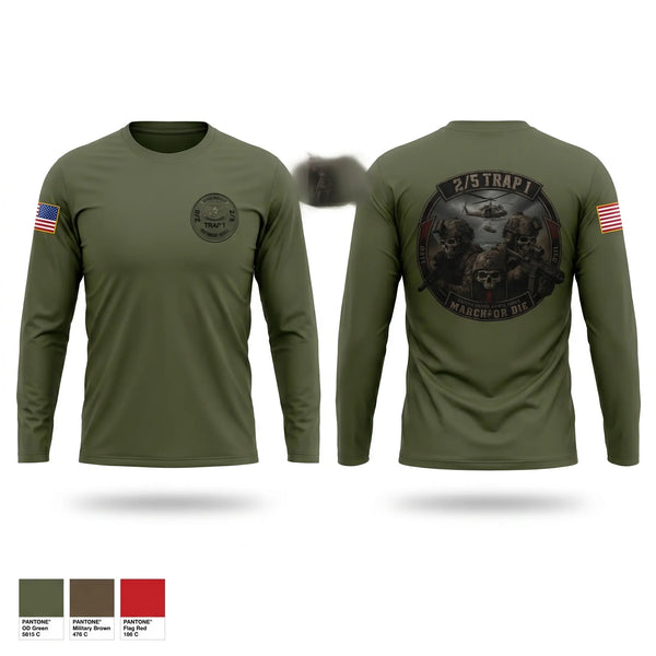 Long Sleeve Performance Shirt, 2/5 TRAP 1, Marines, Teamtime, Team time, sublimation, custom sports apparel, team uniforms, spirit wear, spiritwear, sports uniforms, custom shirts, team store, custom team store, fundraiser sports, apparel fundraiser