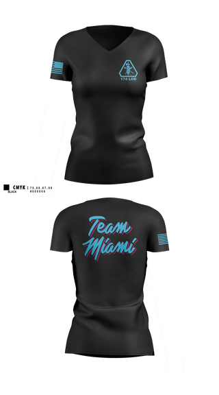 Womens Short Sleeve Vneck Shirt, 174th Legal Operations Detachment, Army, Teamtime, Team time, sublimation, custom sports apparel, team uniforms, spirit wear, spiritwear, sports uniforms, custom shirts, team store, custom team store, fundraiser sports, apparel fundraiser